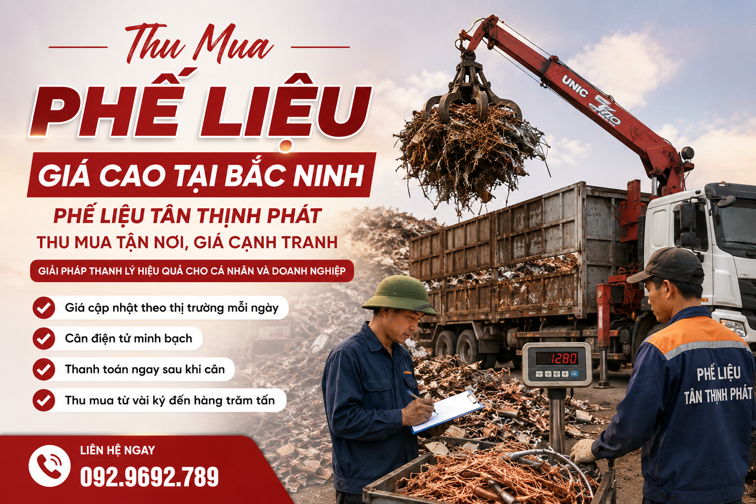 Thu Mua Phế Liệu Giá Cao Tại Bắc Ninh | Phế Liệu Tân Thịnh Phát Thu Mua Tận Nơi, Giá Cạnh Tranh