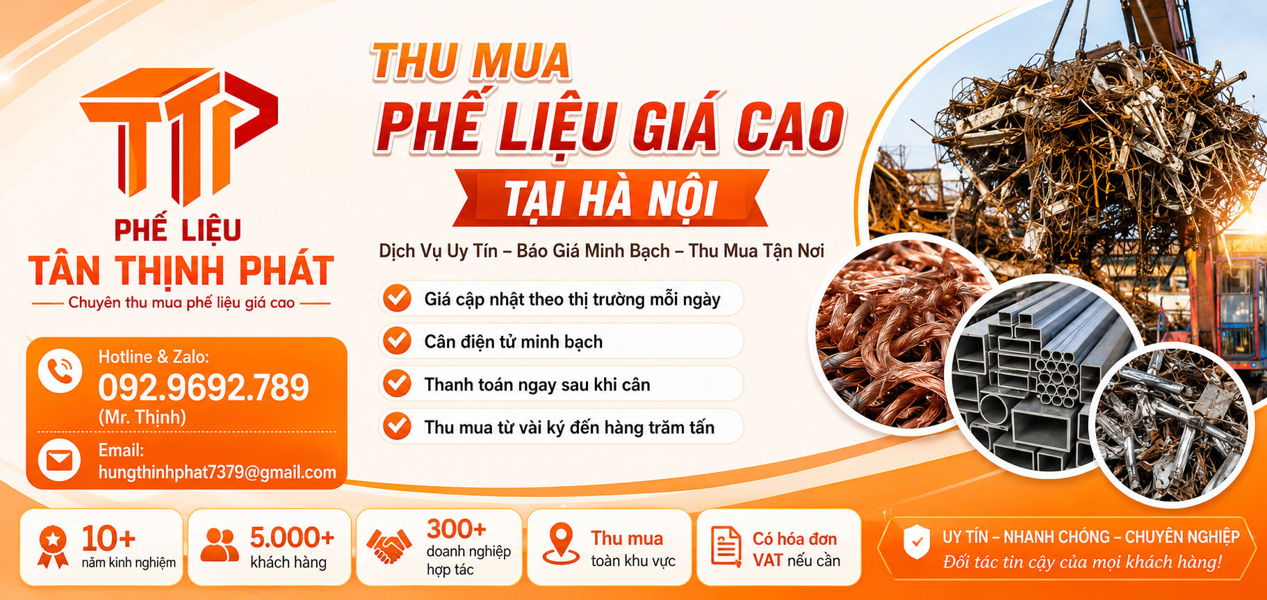 Thu Mua Phế Liệu Giá Cao Tại Hà Nội | Thu Mua Tận Nơi, Báo Giá Nhanh - Phế Liệu Tân Thịnh Phát