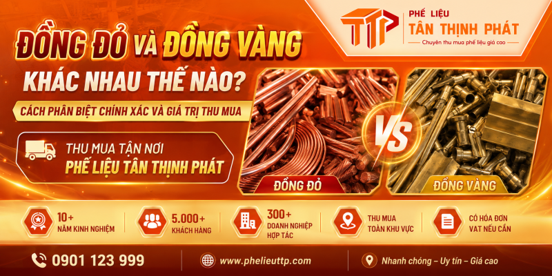 Đồng Đỏ Và Đồng Vàng Khác Nhau Thế Nào? Cách Phân Biệt Chính Xác Và Giá Trị Thu Mua