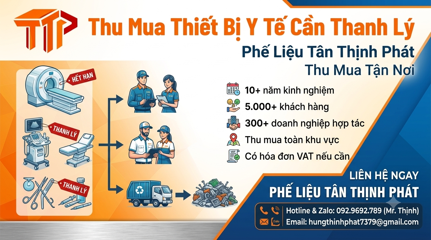 Thu Mua Thiết Bị Y Tế Cần Thanh Lý Giá Cao – Thu Mua Bệnh Viện, Phòng Khám Toàn Quốc | Phế Liệu Tân Thịnh Phát