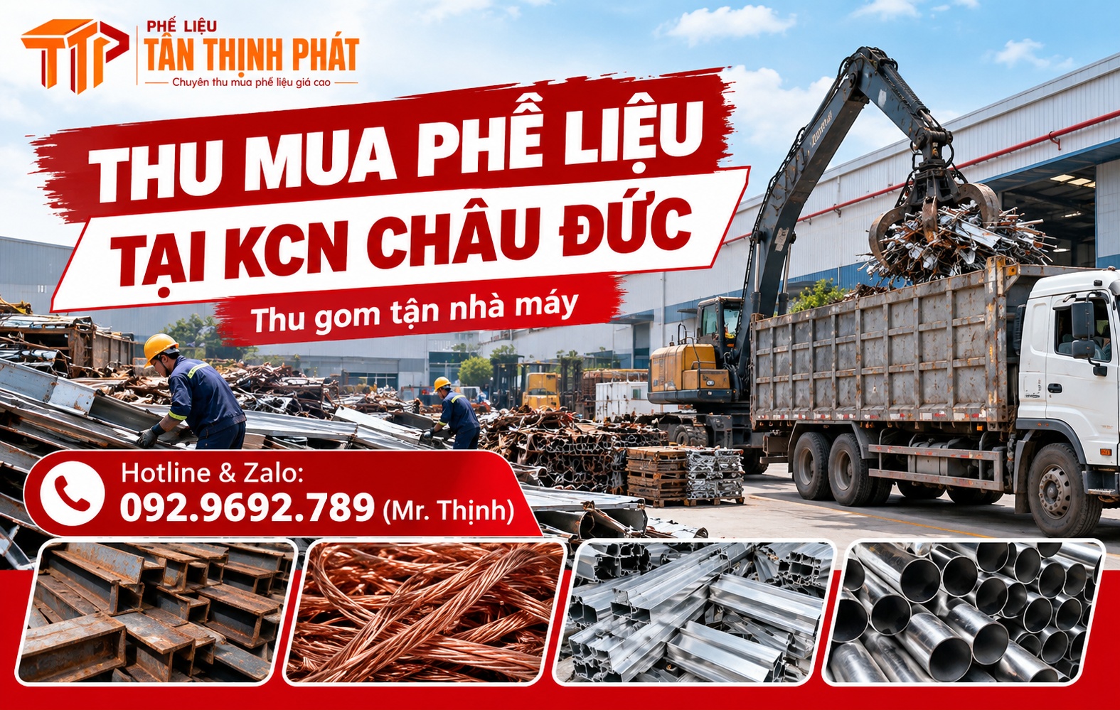 Thu Mua Phế Liệu Tại KCN Châu Đức – Thu Gom Tận Nhà Máy
