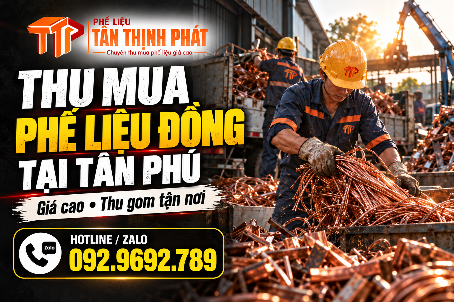 Thu Mua Phế Liệu Đồng Tại Tân Phú – Giá Cao, Tận Nơi