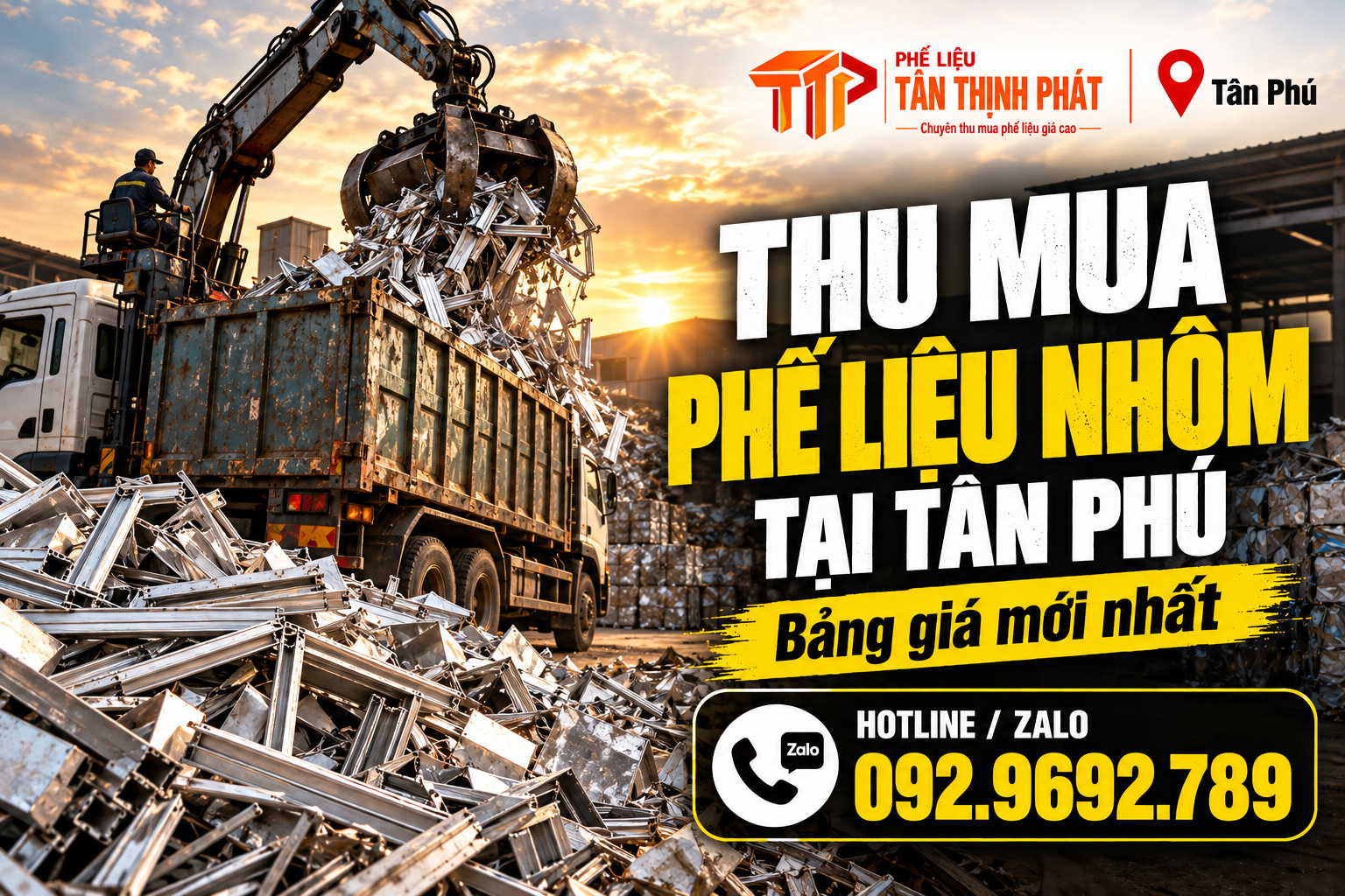 Thu Mua Phế Liệu Nhôm Tại Tân Phú – Bảng Giá Mới Nhất