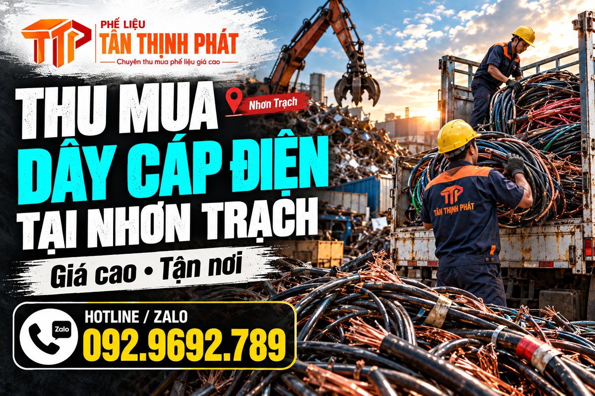 Thu Mua Dây Cáp Điện Tại Nhơn Trạch – Giá Cao, Tận Nơi