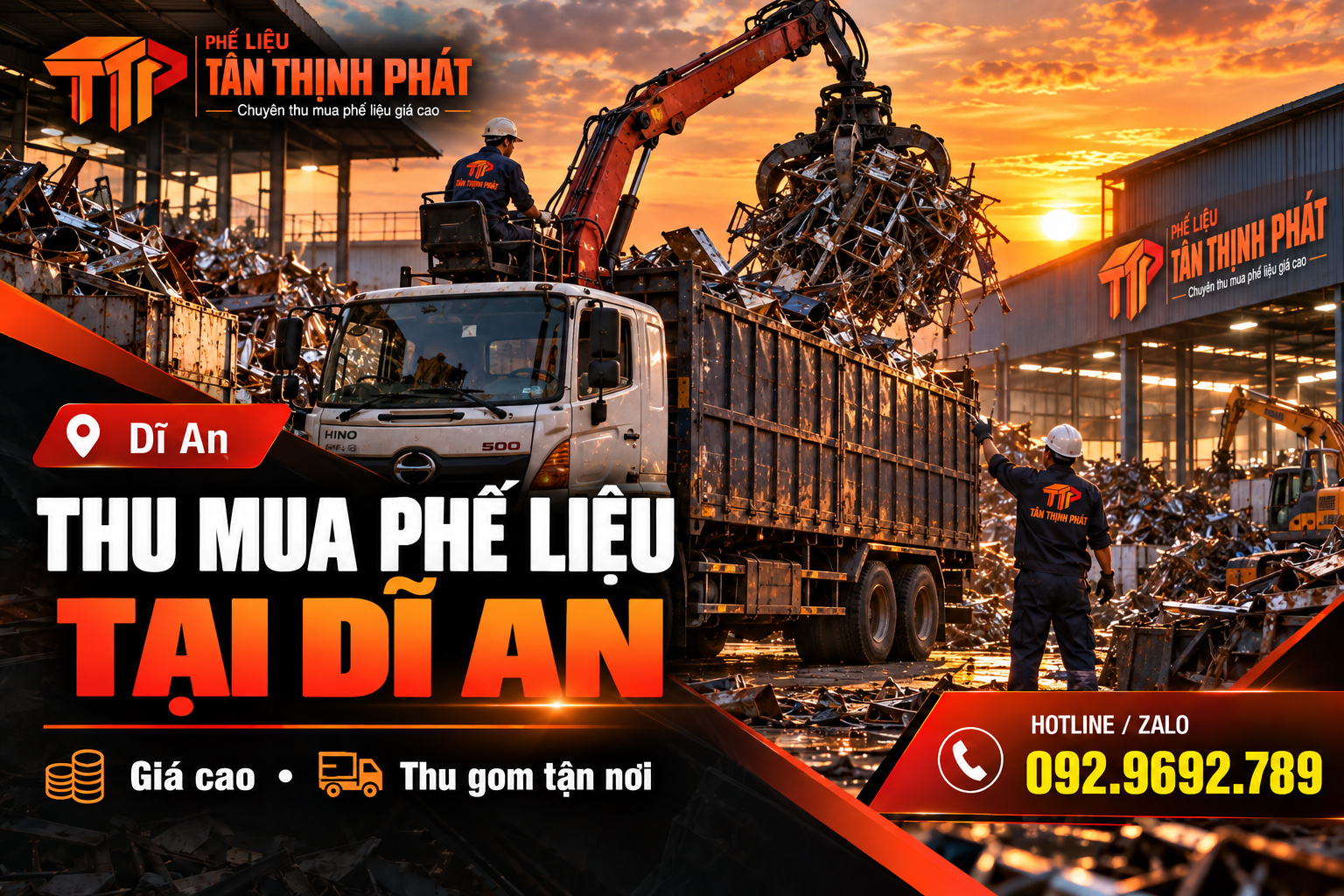 Thu Mua Phế Liệu Tại Dĩ An Giá Cao – Thu Gom Tận Xưởng