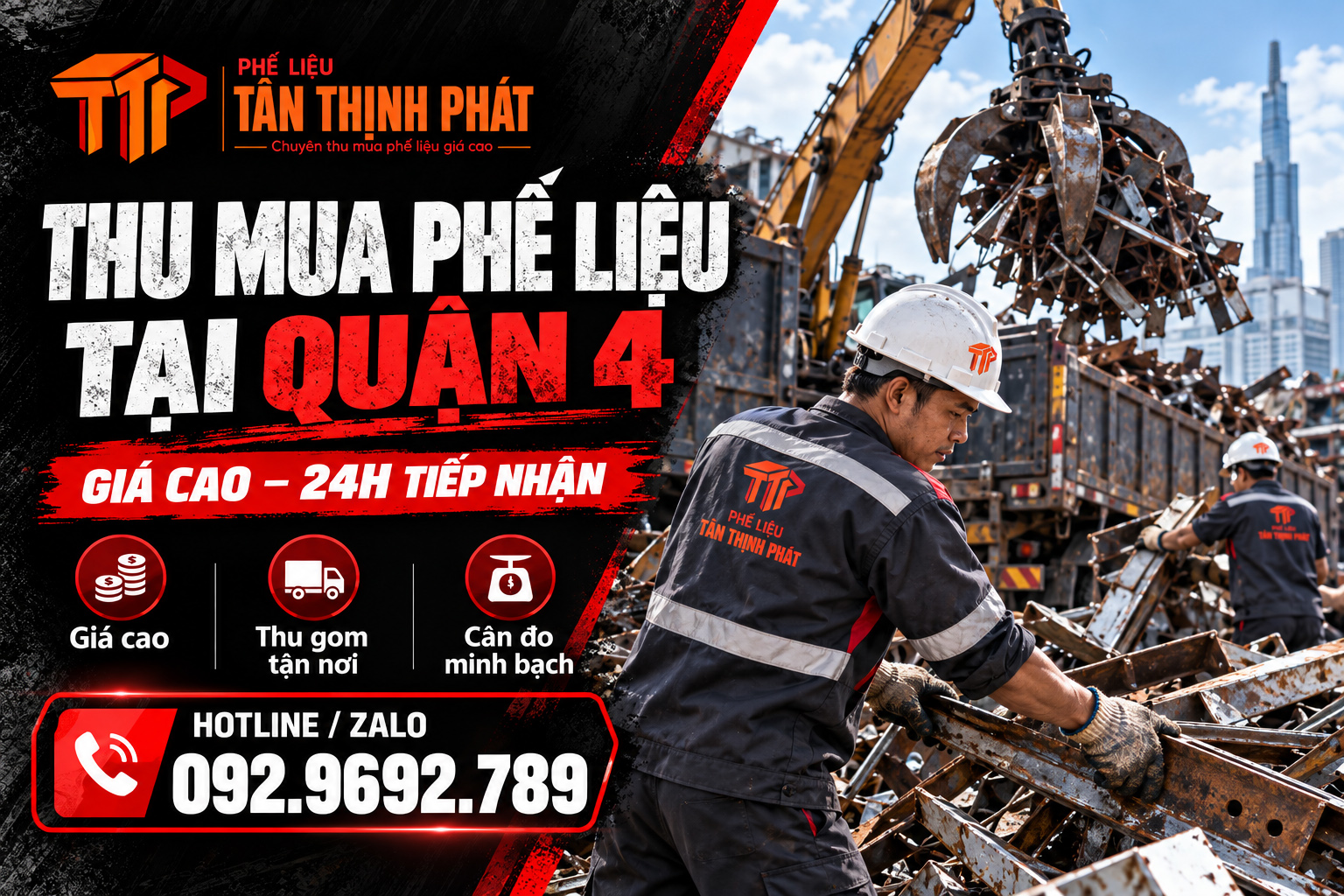 Thu Mua Phế Liệu Tại Quận 4 Giá Cao – 24h Tiếp Nhận
