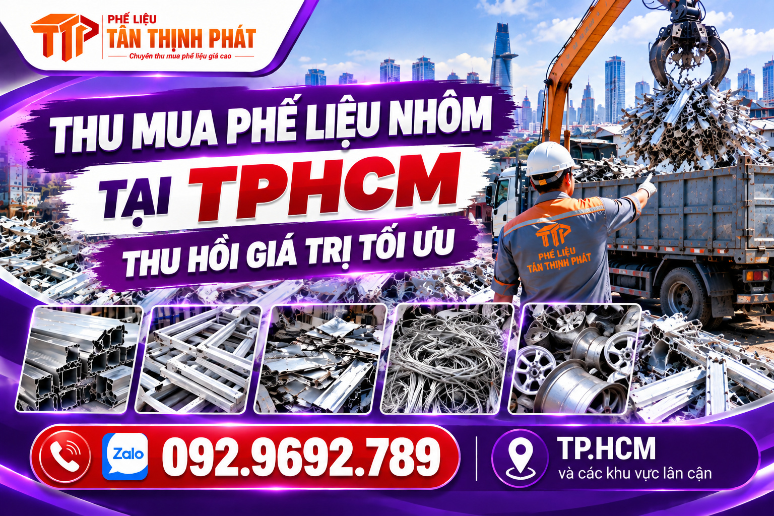 Thu Mua Phế Liệu Nhôm Tại TPHCM – Thu Hồi Giá Trị Tối Ưu