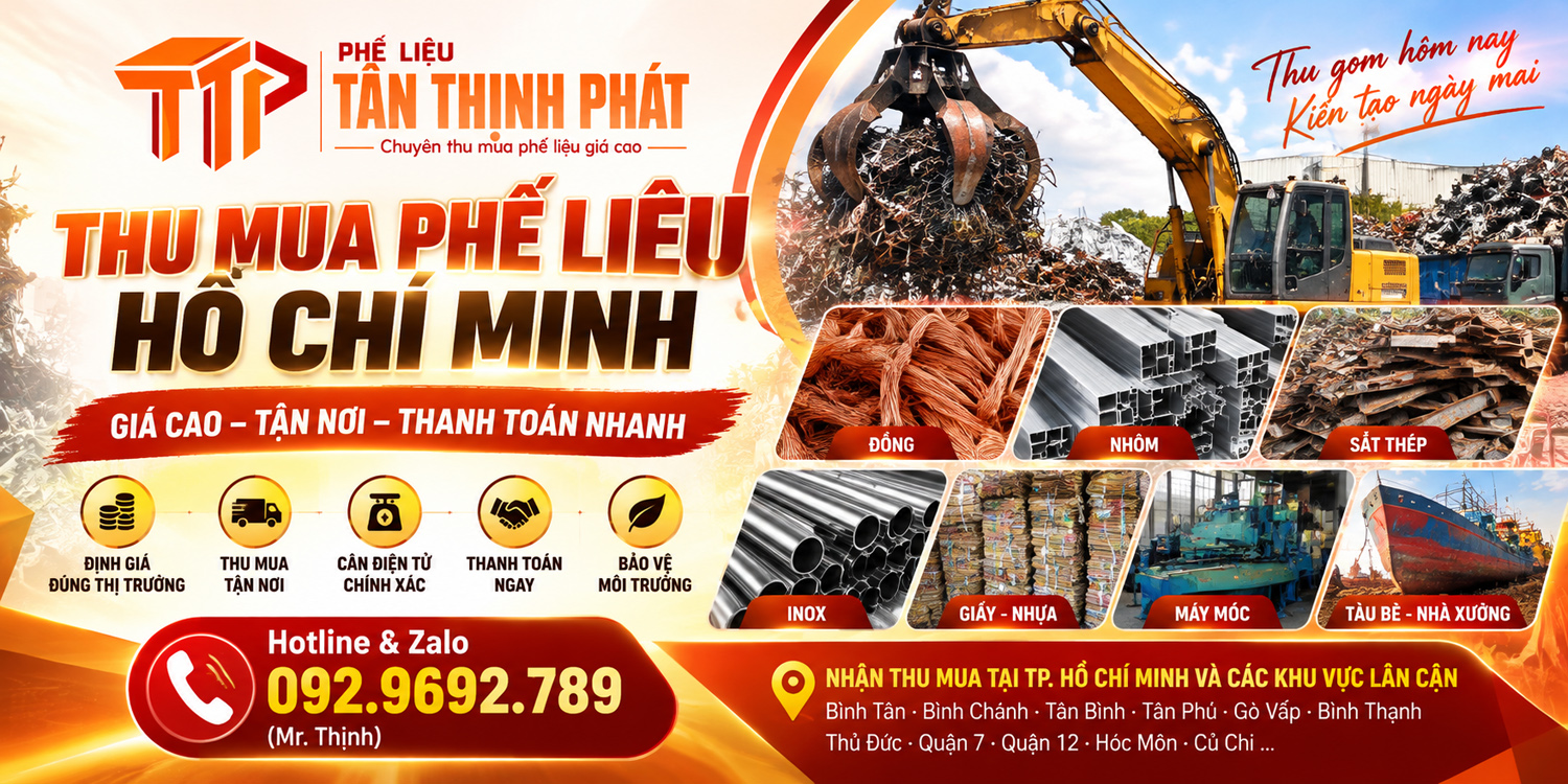 Thu Mua Phế Liệu Hồ Chí Minh Giá Cao – Tân Thịnh Phát