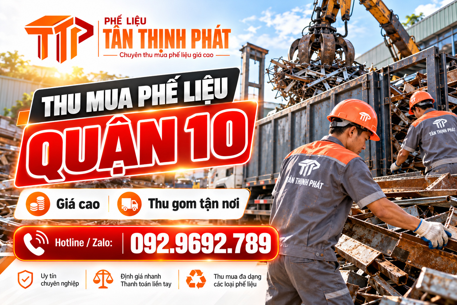 Thu Mua Phế Liệu Quận 10 Giá Cao – Thanh Lý Gọn, Giá Tốt