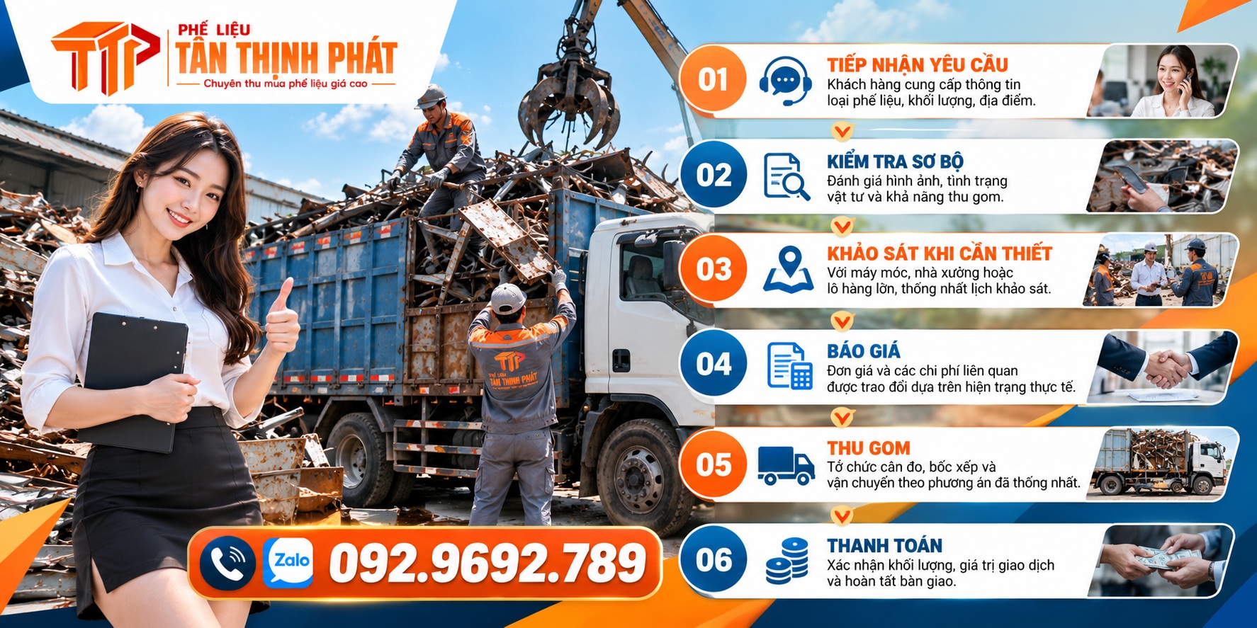 Quy Trình Thu Mua Phế Liệu Tại Tân Thịnh Phát